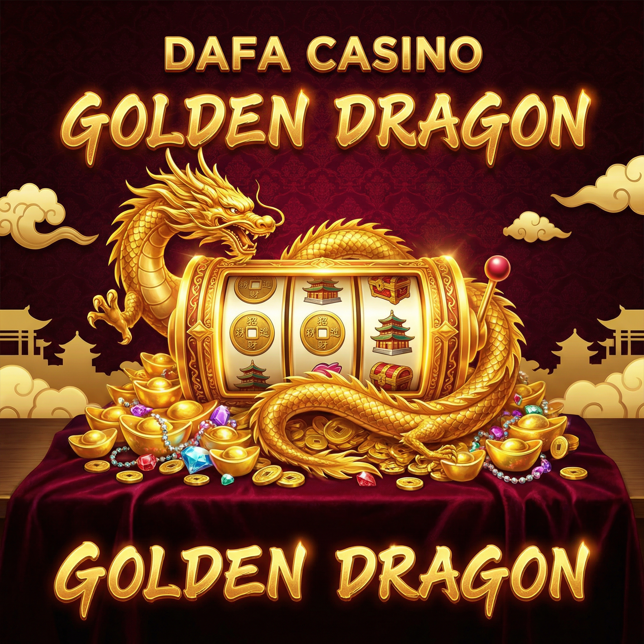 大发金龙电子游戏界面展示金色龙和老虎机